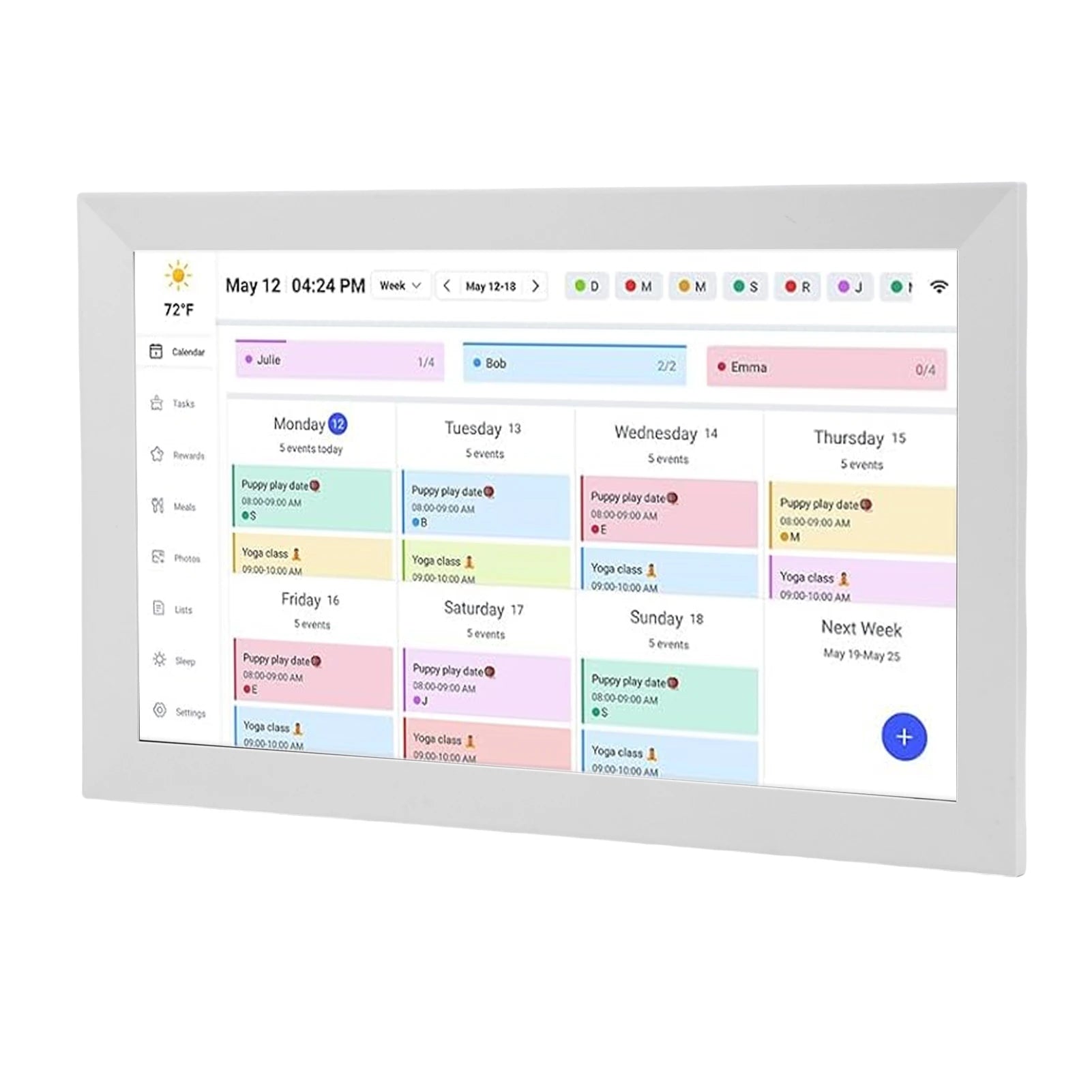 15.6" Smart Family Digital Calendar – 1080P WiFi Touchscreen Display & Interactive Planner