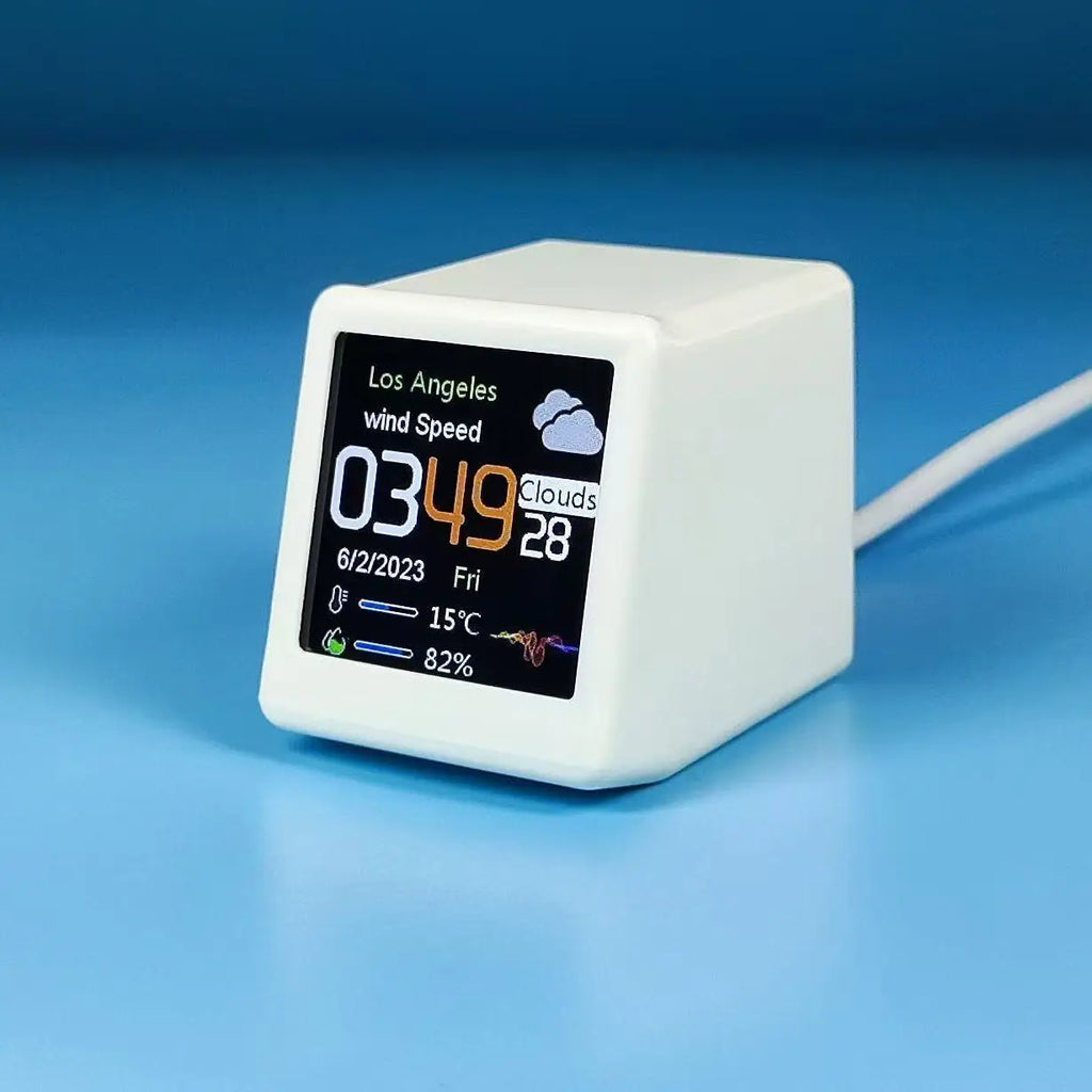 GIFTV Crystal Cube Smart Weather Clock
