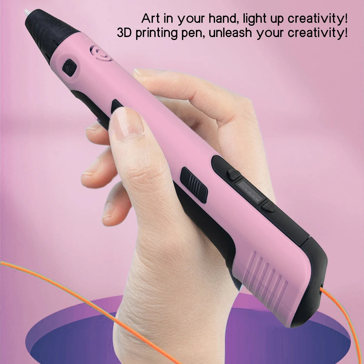 CreativePen 3D Printing Pen – Upgraded with 9M PLA Filament, Kids Birthday Gift