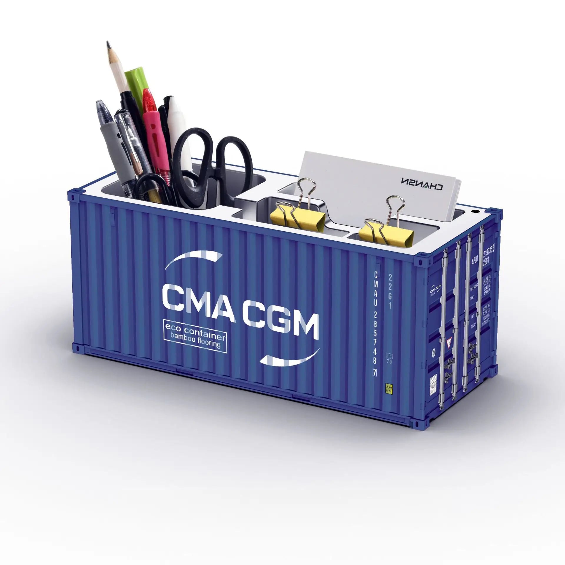 ContainerDesk Miniature Shipping Container Pen Holder – Desk Organiser & Home Decor