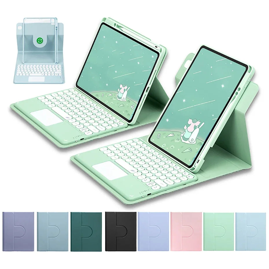 360° Rotation Keyboard Case for IPad 10th 2022 10.9 Air 5 Air 4 Magnetic Cover for IPad Pro 11 Air 3 Pro 10.5 8 9th Gen 10.2"