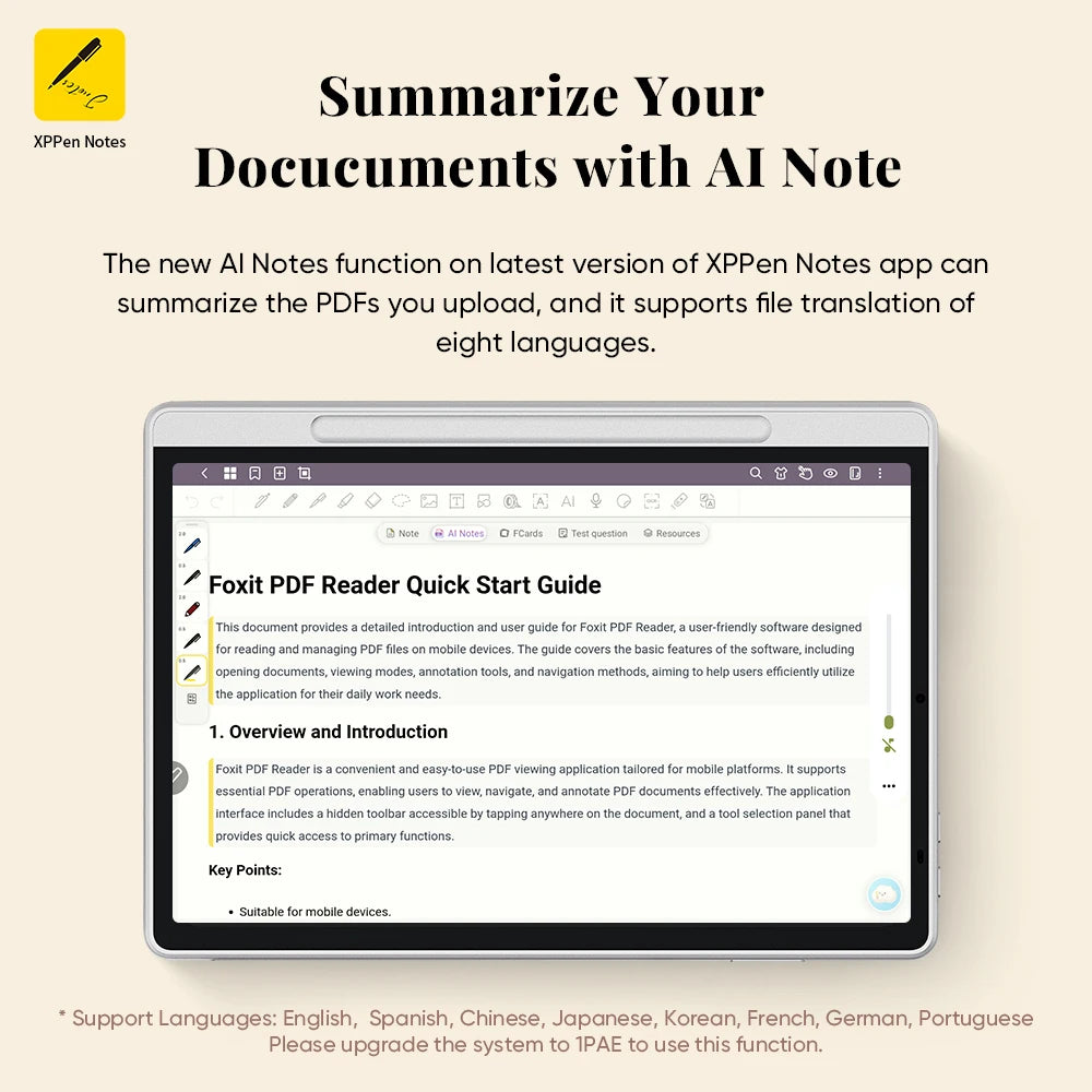 XPPen Magic Note Pad – Android 14 Graphic Tablet, E-Ink & E-Book Reader