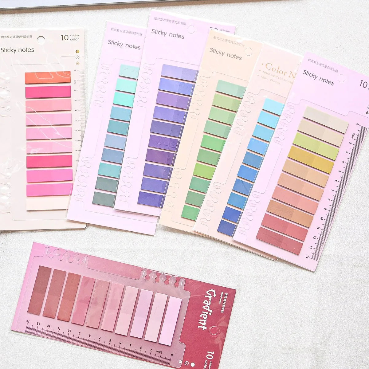 ClearNote 200-Sheet Transparent Sticky Notes – Self-Adhesive Reading Tabs