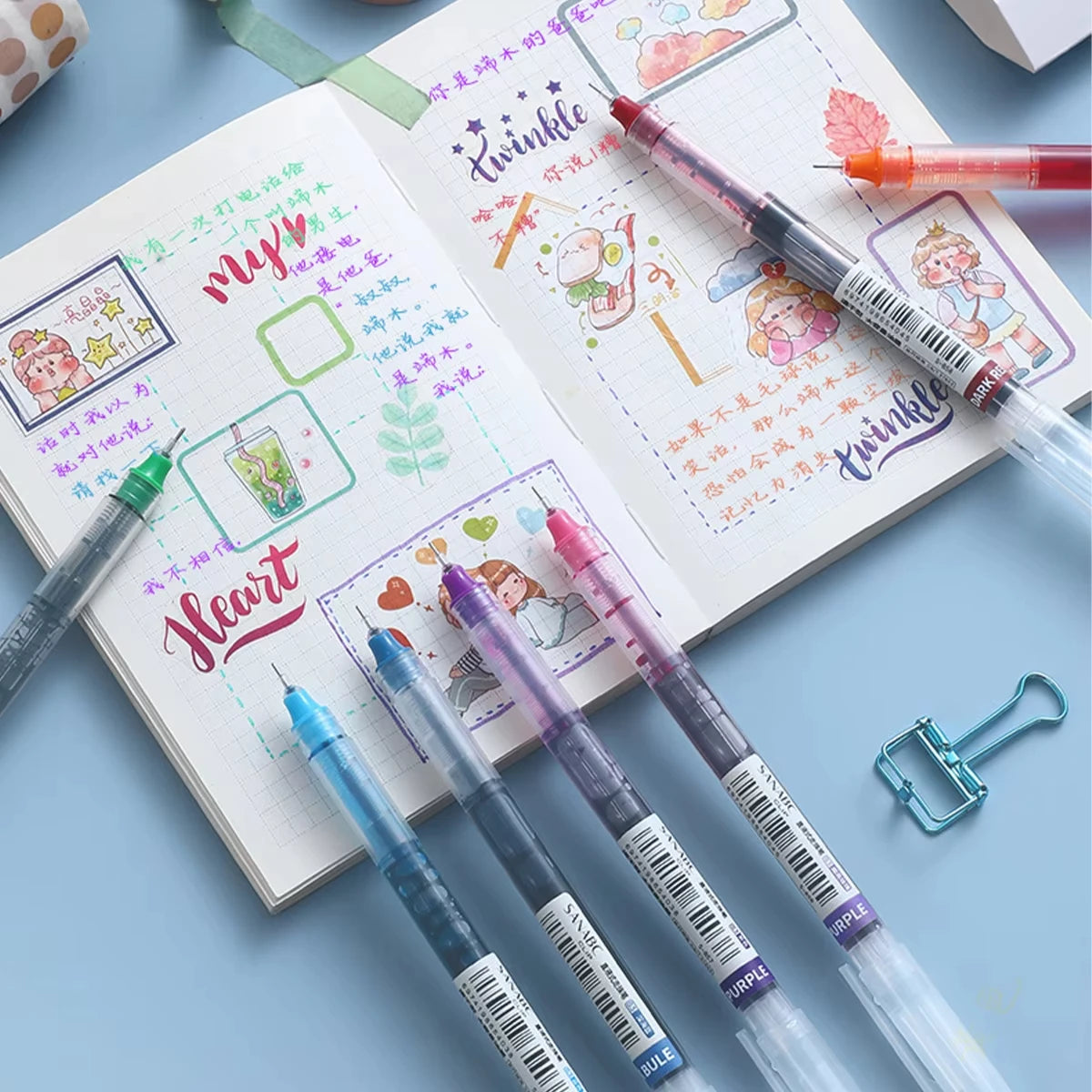 SmoothFlow Gel Pen Set (10-Pack) – Fine Tip, Quick-Dry Ink