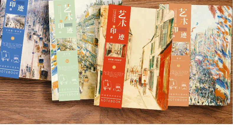 A5 Notebook Ukiyoe & Famous Painting Series Cover,80sheets/Book Writing Diary Recording Life Office Study Note Supplies CS-058