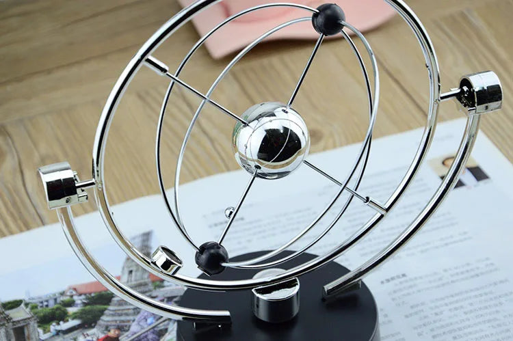 Colorful Galaxy Universe Celestial Swinger Magnetic Rotating Earth Perpetual Motion Device Electric Chaos Pendulum Science Decor