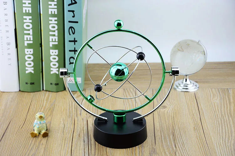 Colorful Galaxy Universe Celestial Swinger Magnetic Rotating Earth Perpetual Motion Device Electric Chaos Pendulum Science Decor