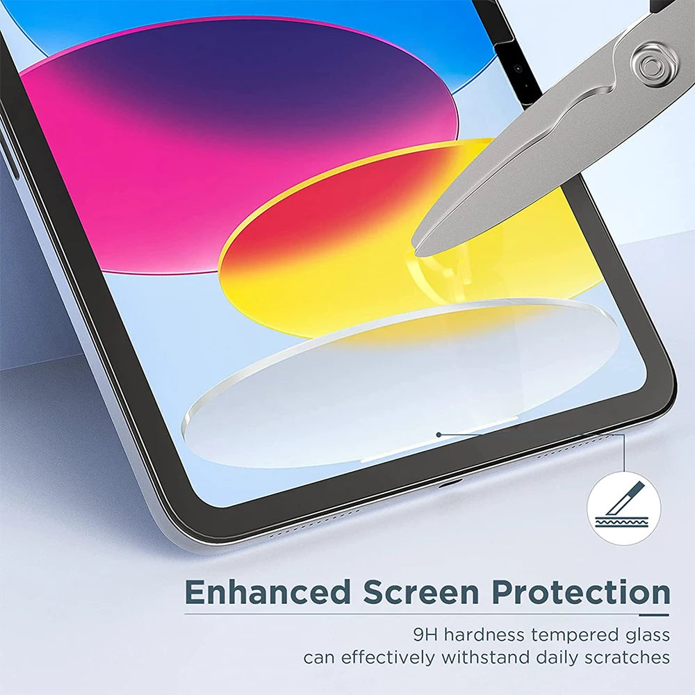 For iPad A16 Pro 13 M5 M4 12.9 10 9 9th 10th Generation Tempered Glass Screen Protector For Ipad Air 11 M2 M3 5 4 Mini 6 7 Film