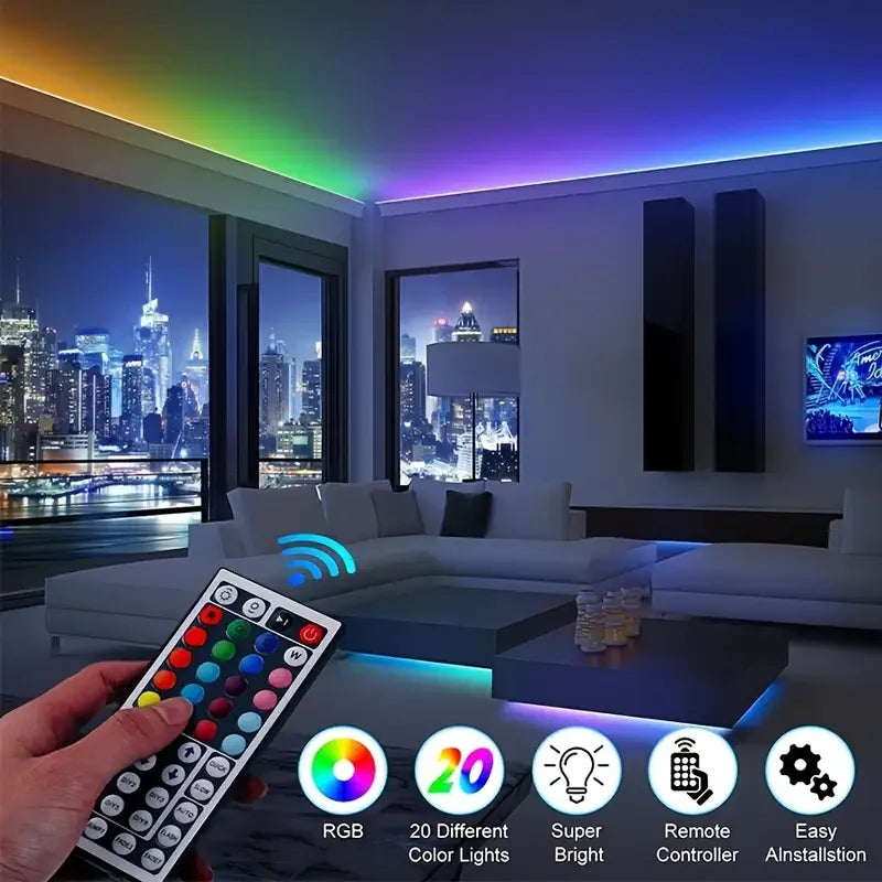 BeatStrip USB RGB LED Strip Lights – 1M to 40M, Music Sync & App Control