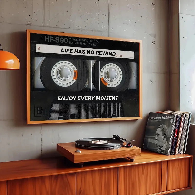 Colourful Creative Transparent Tape Cassette DJ Music Poster and Canvas Printing Wall Art Picture for Kid Living Room Home Decor