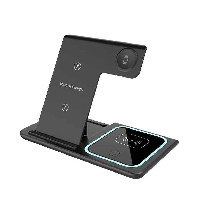 TriCharge 40W 3-in-1 Foldable Wireless Charging Station – iPhone, Apple Watch & AirPods