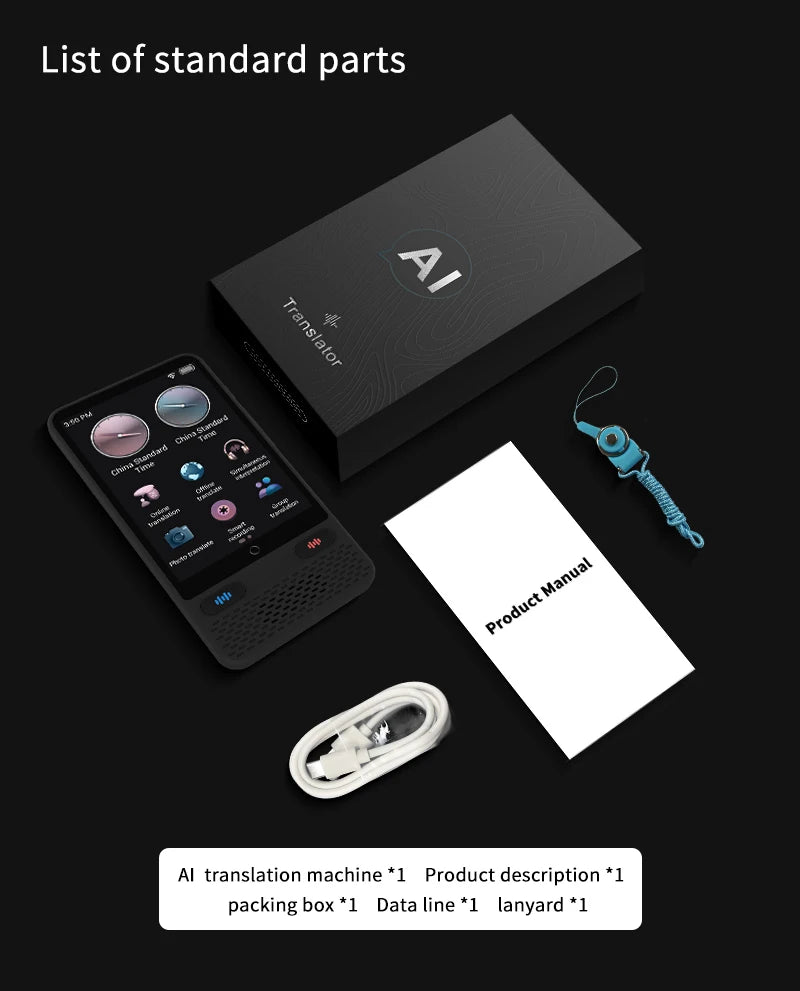 LinguaAI Voice Translator Device – 138 Languages, ChatGPT & Real-Time Two-Way