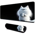 Grumpy Cat XXL Gaming Desk Mat – Cute Black Cat Kawaii Mouse Pad (600×300mm Office & Setup)