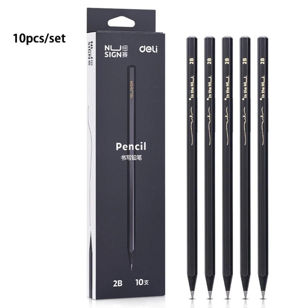 ClassicHB 10-Pack 2B/HB Wooden Pencils – Standard Writing & Sketching Pencils
