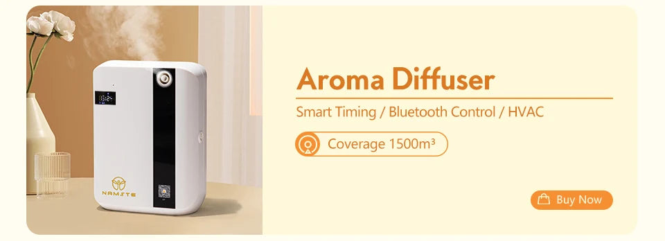 NAMSTE 300m³ Battery-Powered Aromatic Oil Diffuser – 200ml Electric Home Fragrance