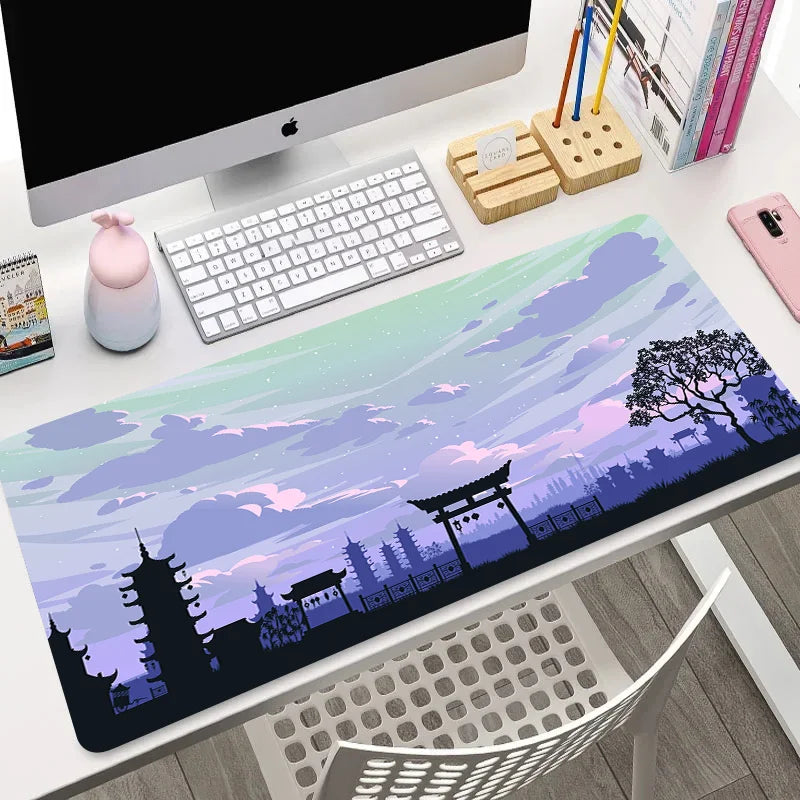 Moonlight Aura XL Desk Mat – Aesthetic Gaming Mouse Pad