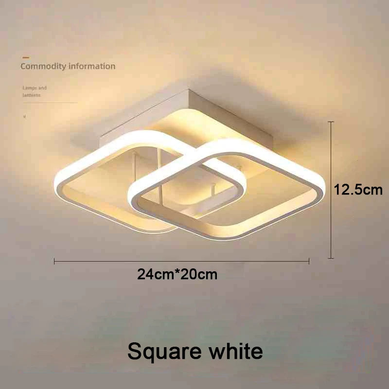DuoRing LED Ceiling Light – Modern 2-Ring Design for Hallway, Balcony & Office