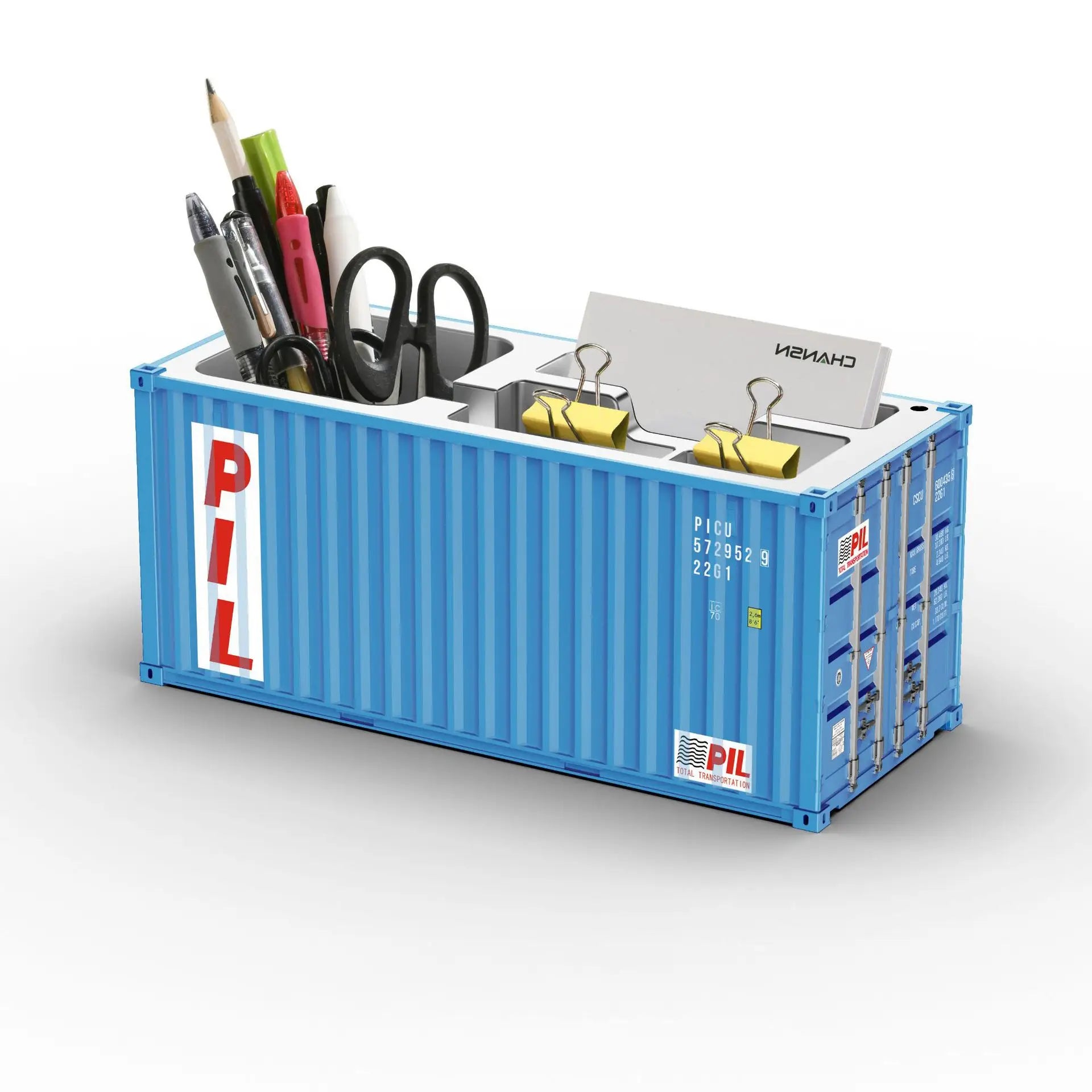 ContainerDesk Miniature Shipping Container Pen Holder – Desk Organiser & Home Decor