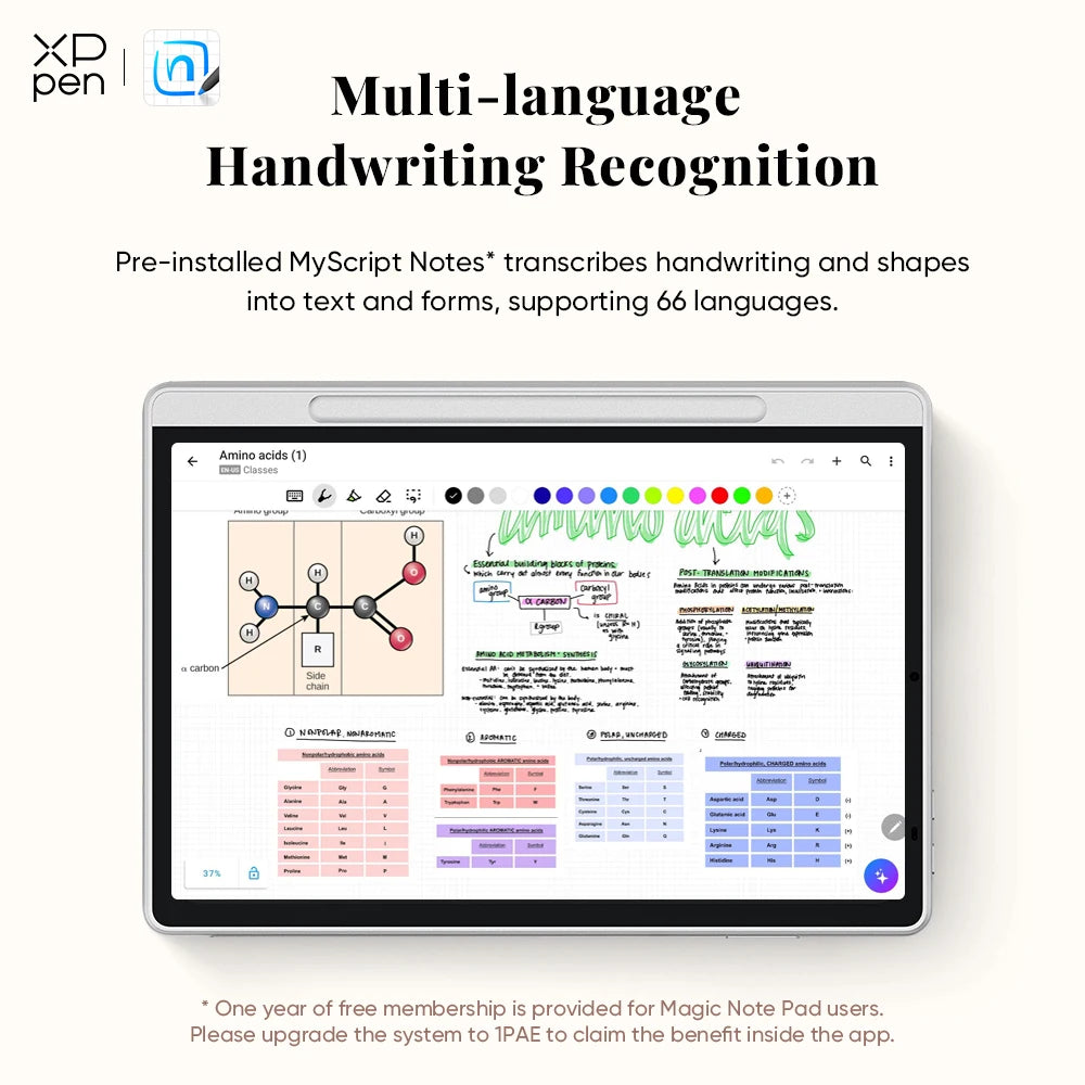 XPPen Magic Note Pad – Android 14 Graphic Tablet, E-Ink & E-Book Reader