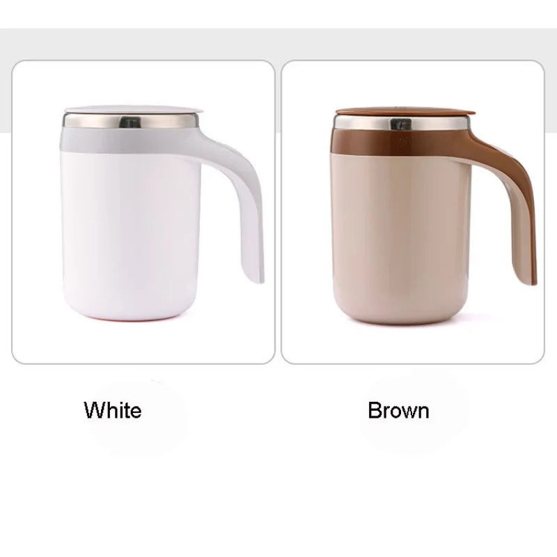 Self-Stirring Coffee Mug – Rechargeable Electric Mixing Cup (No Spoon Needed)