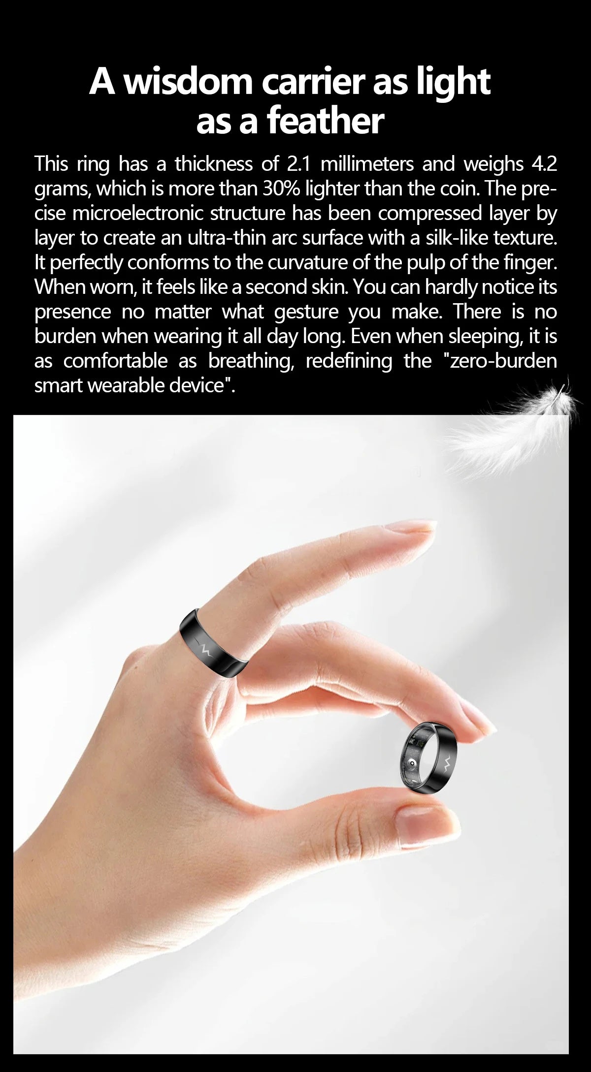 NOYAFA Smart Ring – Heart Rate, Blood Oxygen & Multi-Sport Health Monitor