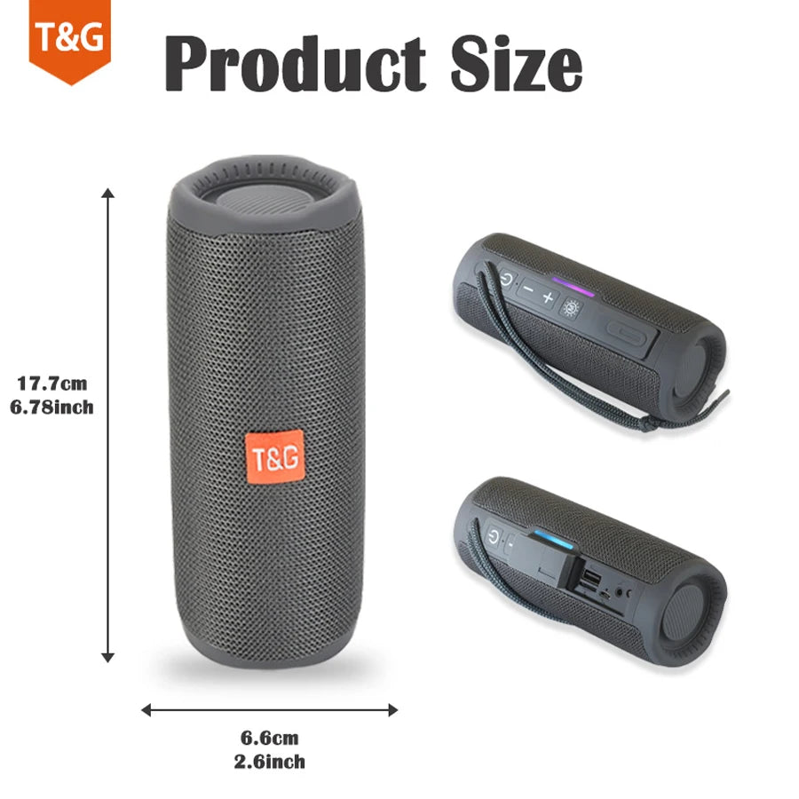 BoomBox Portable Wireless Bluetooth Speaker – FM Radio, Subwoofer & Hands-Free