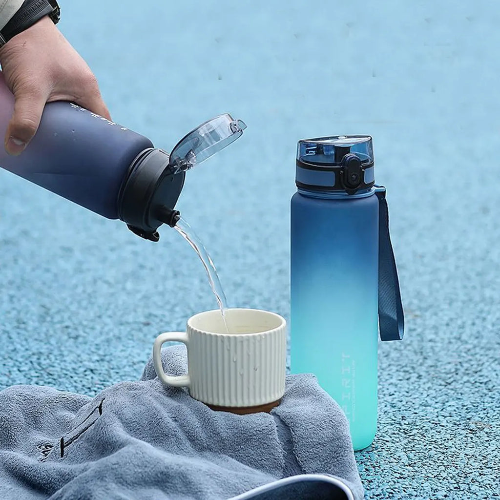 GradientSip Water Bottle – 600ml / 750ml / 1000ml, Outdoor & Gym