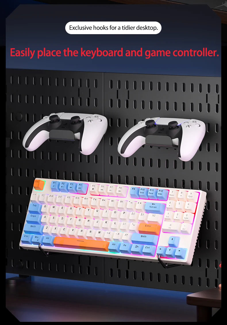 Desktop Standing Pegboard For Home And Office Use. Freely Combinable Accessories For Organizing Stationery.