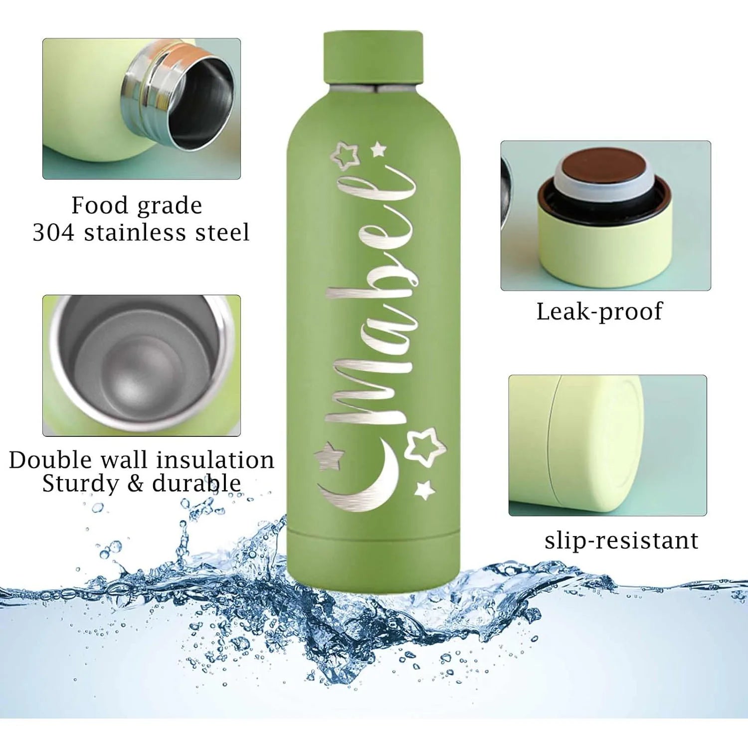 NameDrop Custom Name Vacuum Insulated Sports Tumbler – Personalised Drinkware