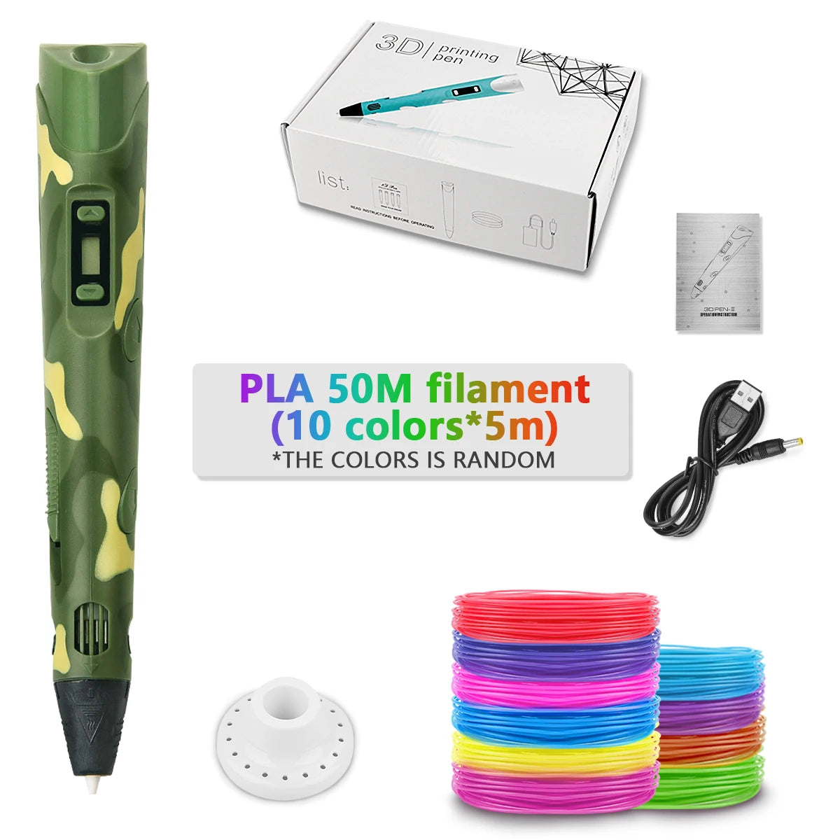 DrawPen 3D Pen for Kids – DIY Drawing Set with PLA Filament, Birthday & Christmas Gift