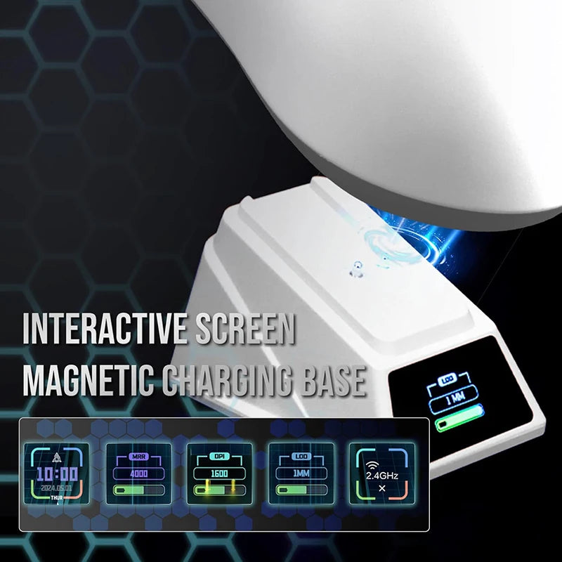AJAZZ AJ159 APEX Wireless Gaming Mouse – PAW3950, RGB & Magnetic Charging
