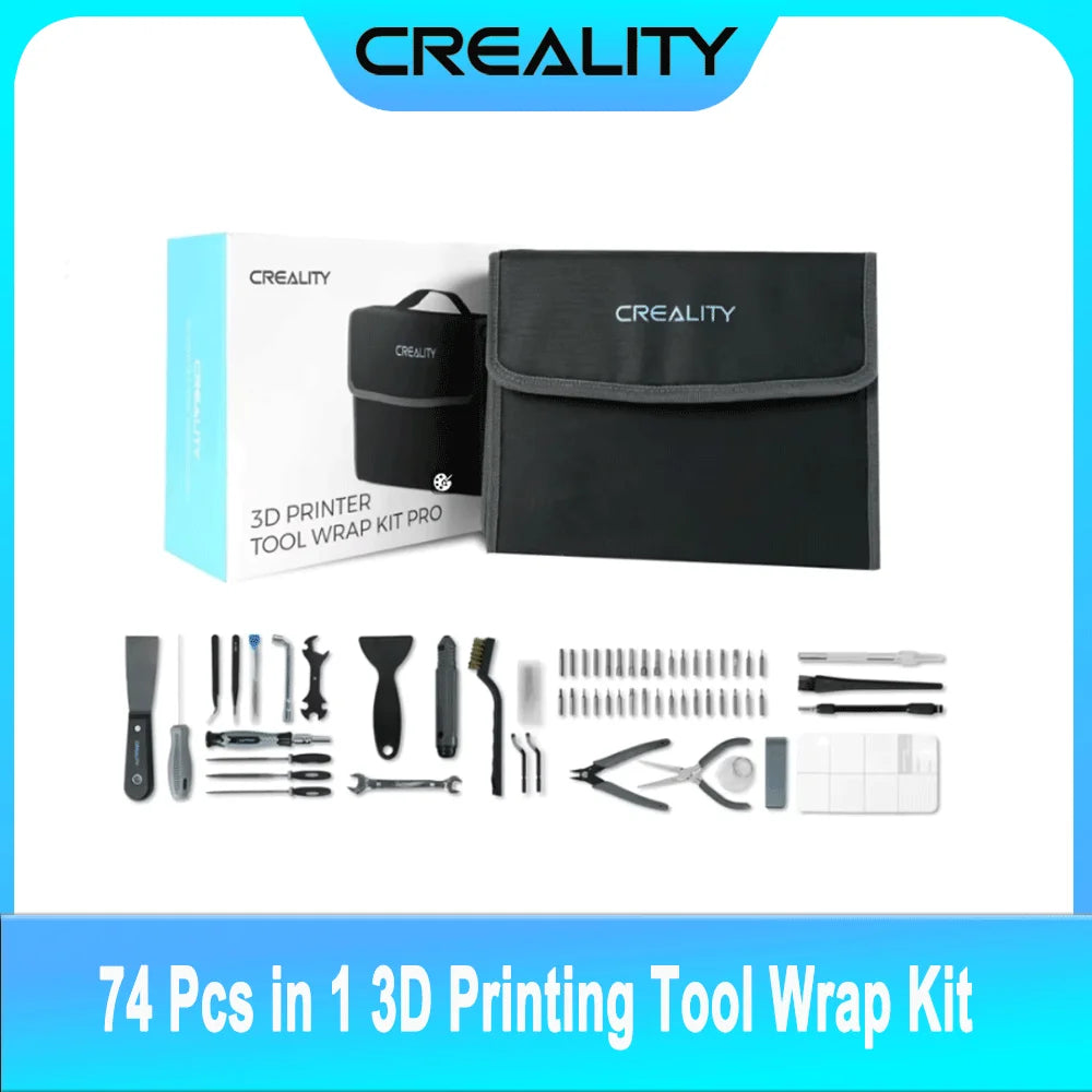 Creality Official 3D Printer Tools Kit – 74-Piece Complete Maintenance Set