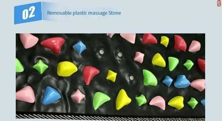 StoneStep Premium Foot Massage Pad – Finger Pressure Plate & Soft Stone Road