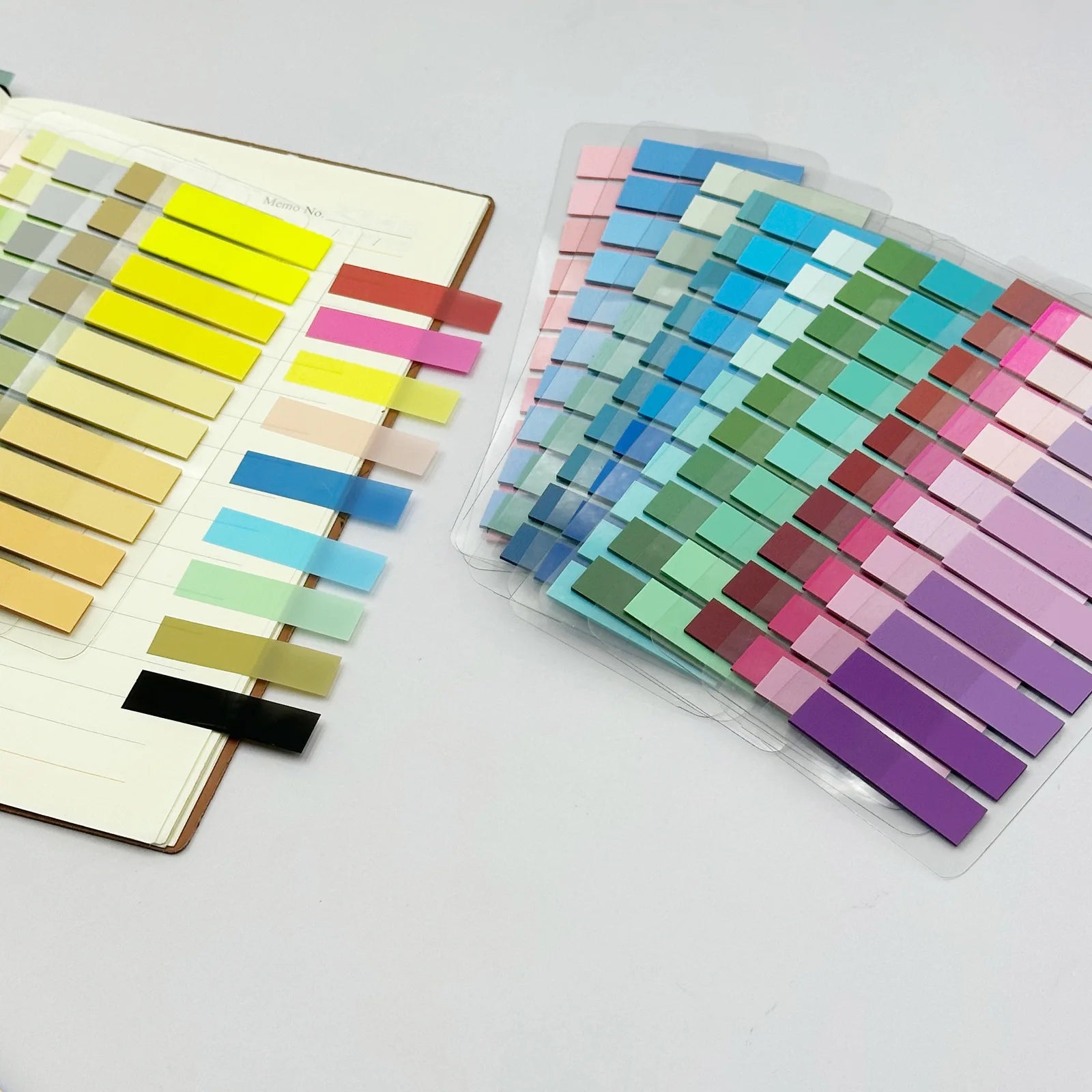 ColorTab 200-Pack Fluorescent Index Tabs & Sticky Flags – Transparent Page Markers