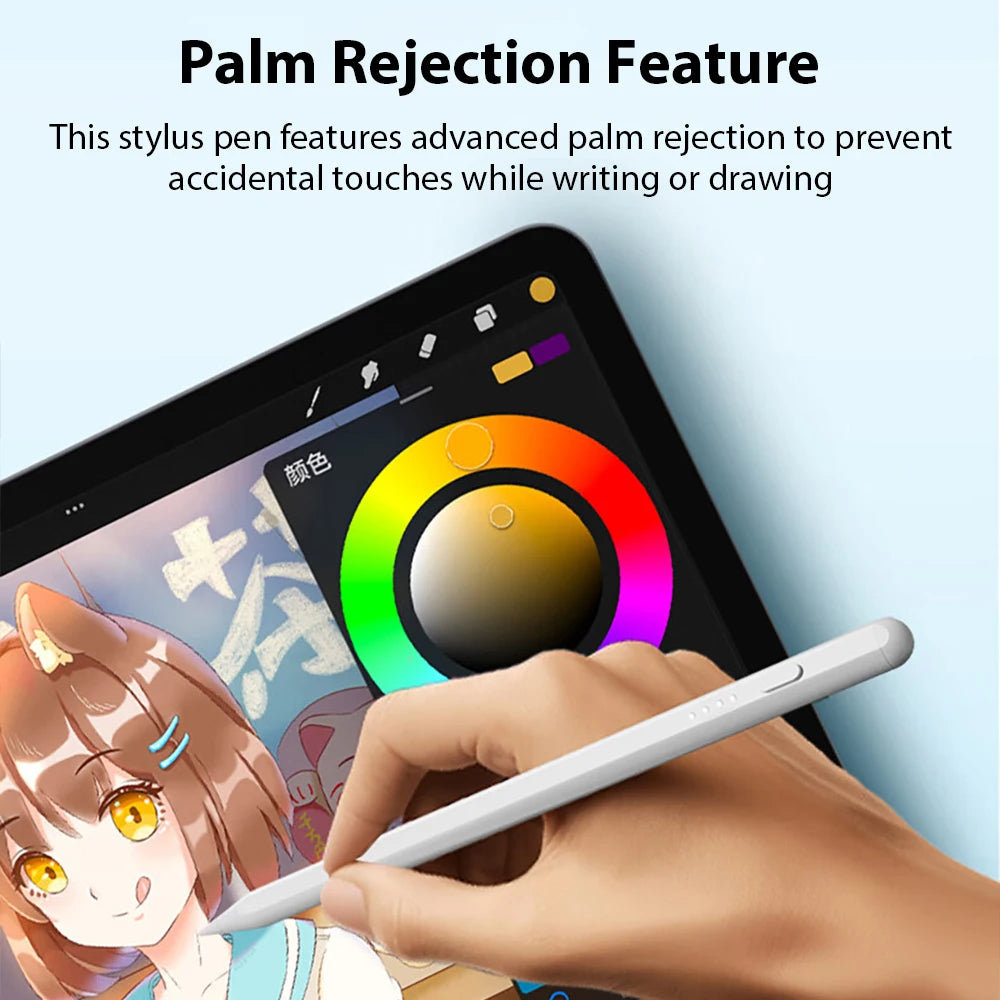 For Apple Pencil For iPad A16 Pro 13 11th M5 M4 12.9 Air 11 M3 M2 5 4 3 Stylus Pen 10 9 10th 9th Generation Mini 7 6 Touch Pens