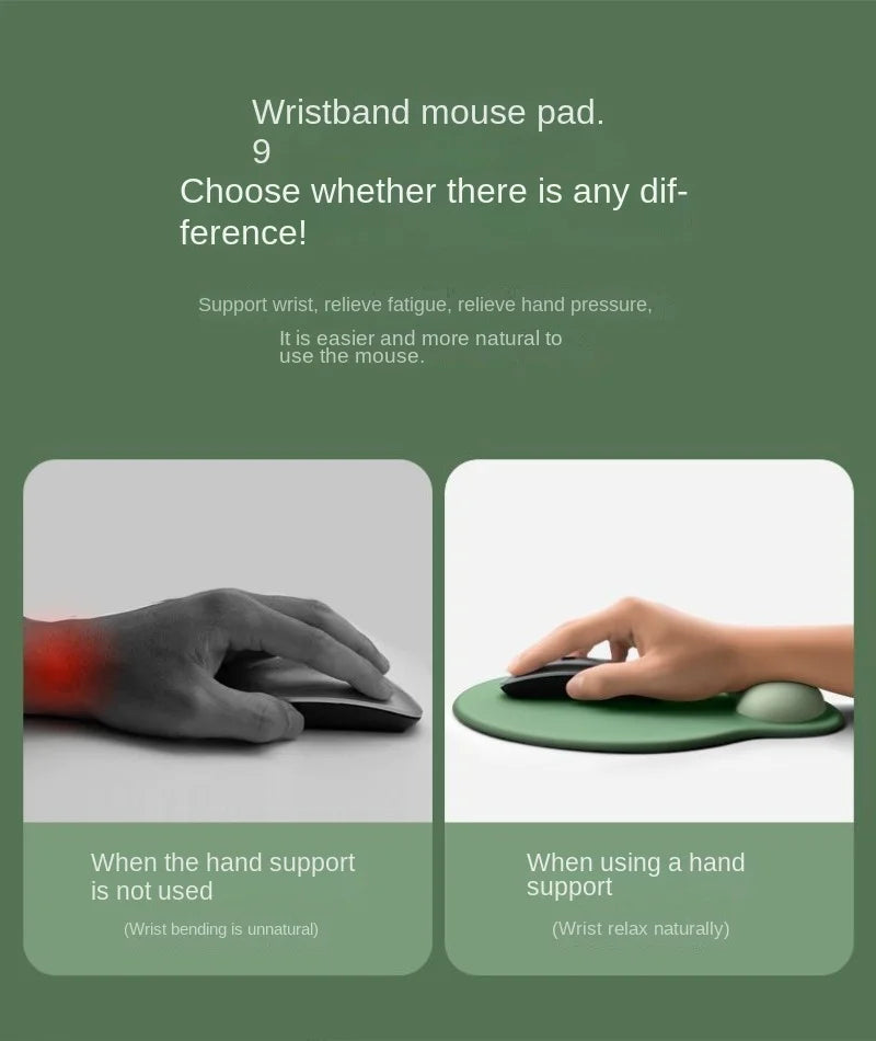 ErgoGlow Gradient Mouse Pad – Soft Wrist Support Non-Slip Silicone Desk Mat