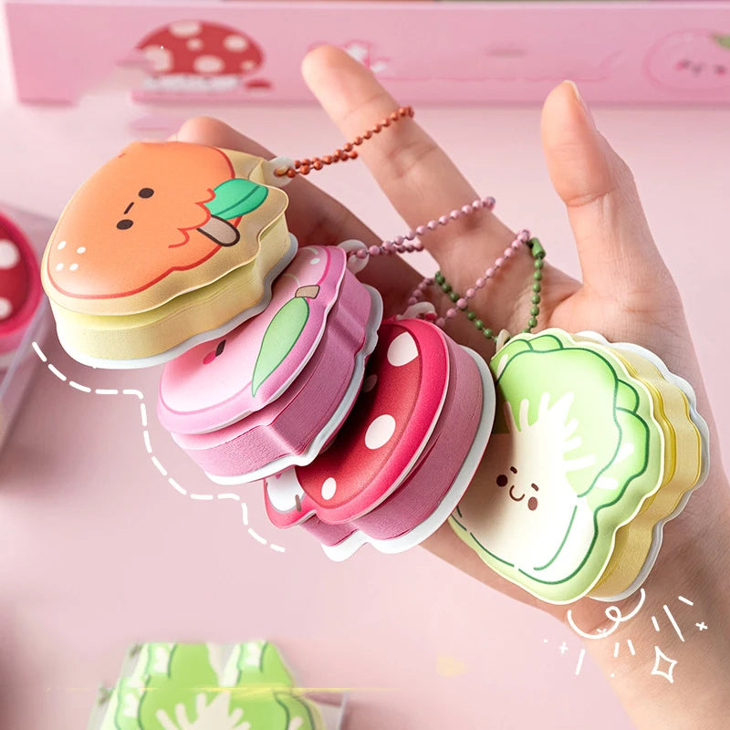4pcs/box Stress Relief Bean Memo Pads - Mini Squeeze Fun Notepad, Pocket Memo Book, Cute Journal Stationery Set