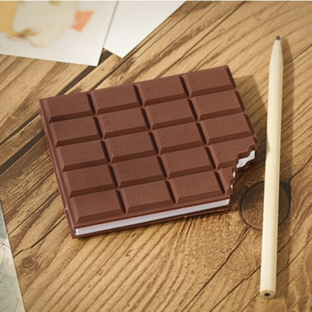 ChocoNote Chocolate Shape Sticky Notes – 80 Sheets Cute Mini Memo Pad