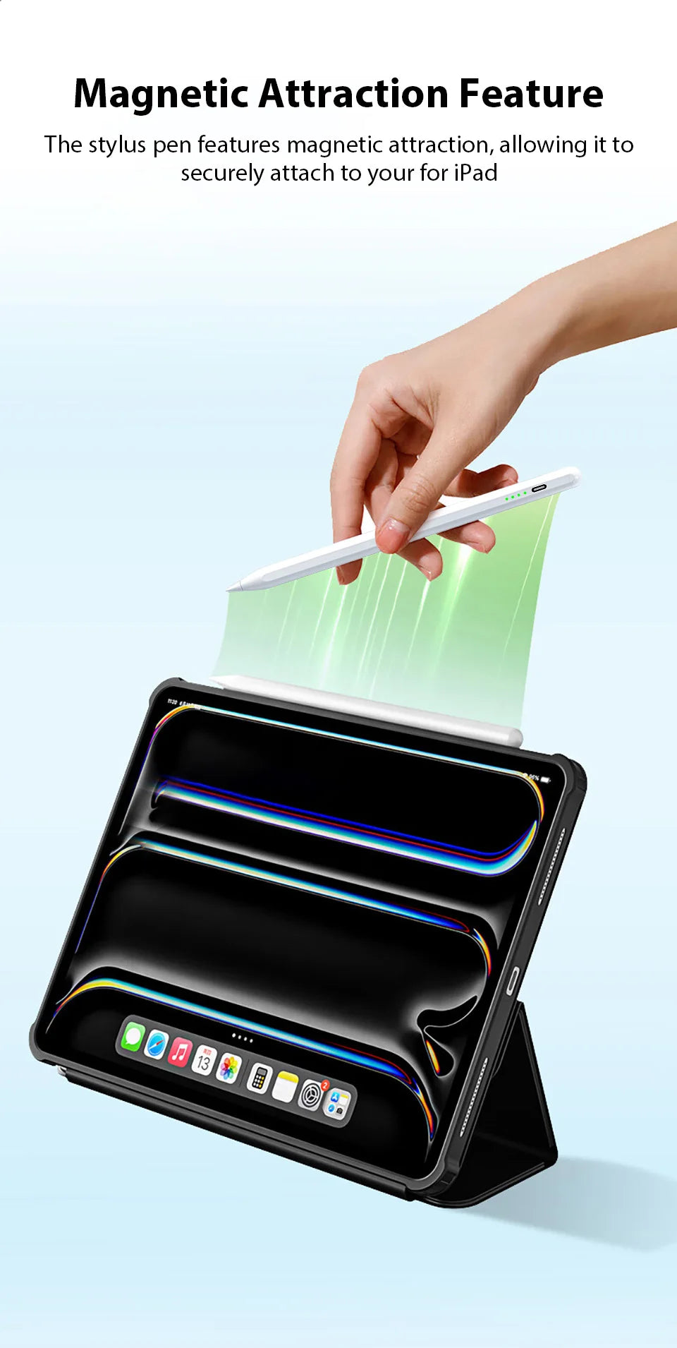 For Apple Pencil Stylus For iPad A16 Air 11 5 4 Pro 11th 13 12.9 M5 M4 M3 M2 Pens 10 9 8 10th 9th Generation Mini 7 6 Touch Pen