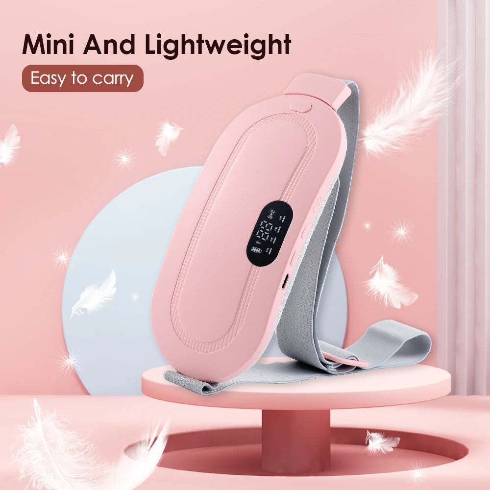 HeatWrap Electric Heating Pad – Menstrual Cramp Massager Belt with Vibration