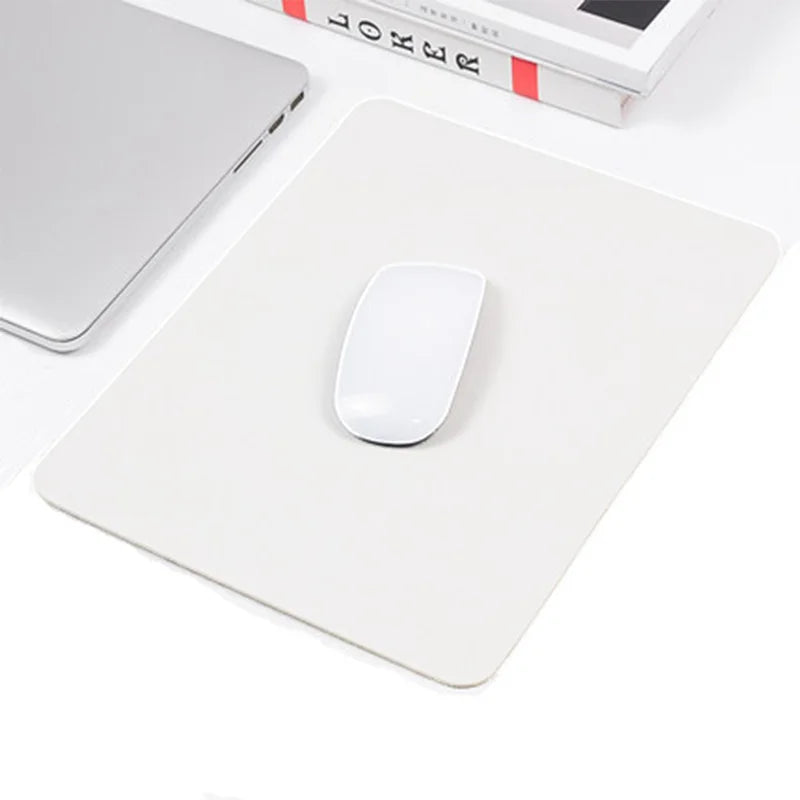 Universal PU Mouse Pad Non-Slip Gaming Desktop Mouse Pad Waterproof Anti-Scratch Easy To Clean Mat For PC Laptops Office Desktop