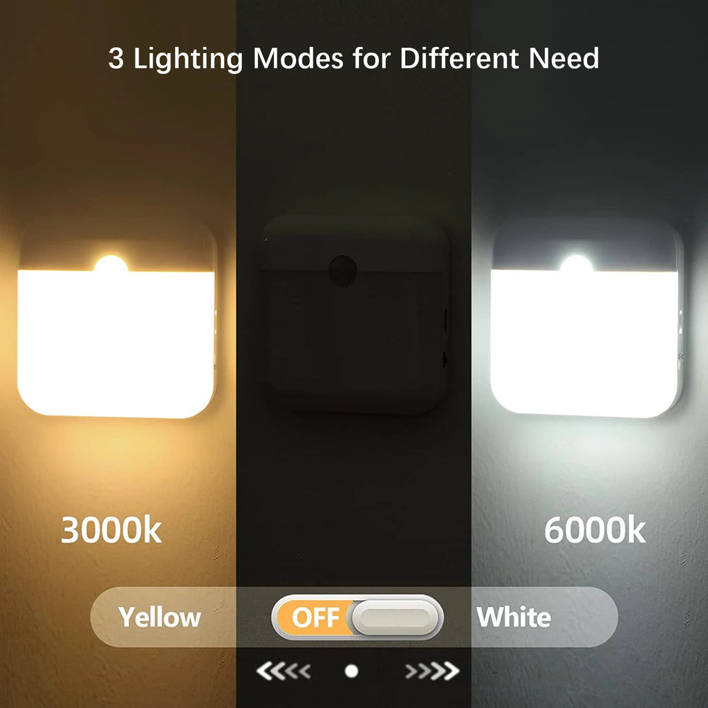 GlowLite Wireless LED Night Light – Soft Touch Rechargeable Lamp for Bedroom & Home