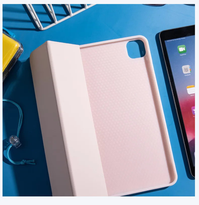 iPad Protective Case – Full-Cover Anti-Drop Silicone Shell with Pen Slot (9.7" & 11")
