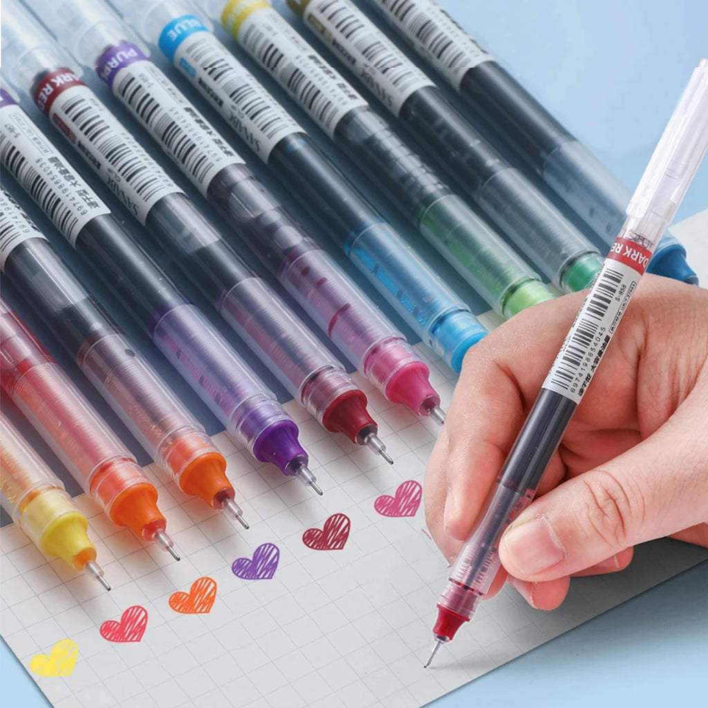 SmoothFlow Gel Pen Set (10-Pack) – Fine Tip, Quick-Dry Ink
