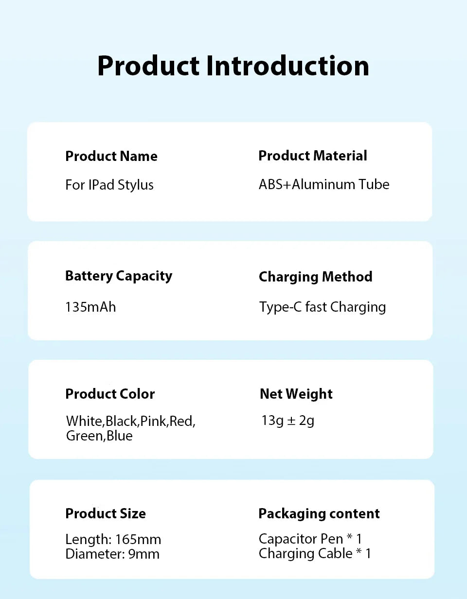 For Apple Pencil For iPad A16 Pro 13 11th M5 M4 12.9 Air 11 M3 M2 5 4 3 Stylus Pen 10 9 10th 9th Generation Mini 7 6 Touch Pens