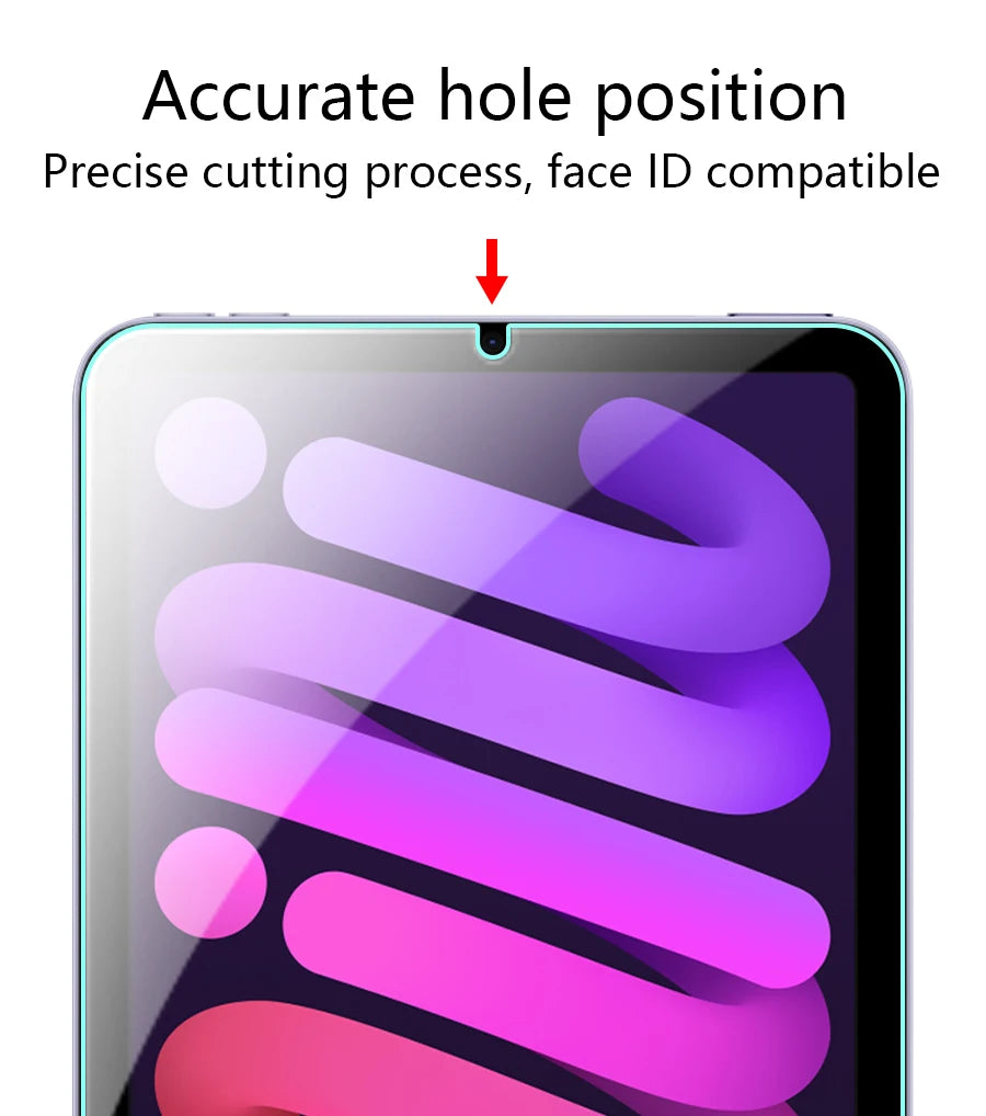 For iPad A16 Pro 13 M5 M4 12.9 10 9 9th 10th Generation Tempered Glass Screen Protector For Ipad Air 11 M2 M3 5 4 Mini 6 7 Film