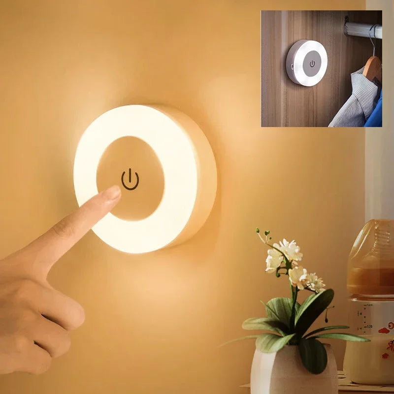 GlowBeam USB Rechargeable LED Night Light – Portable Ambient Lamp for Bedroom & Office