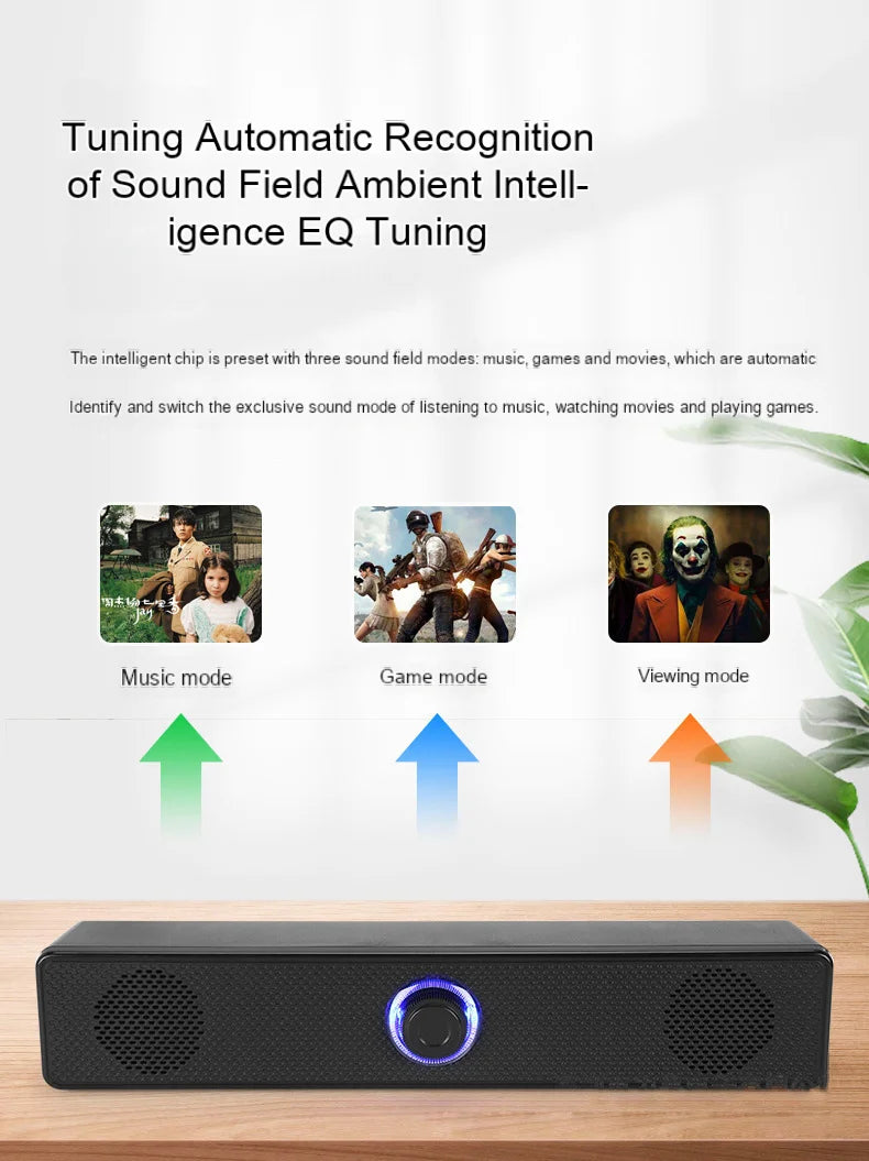 HOMEFISH Computer Desktop High-quality Bluetooth Wired Dual-purpose High-volume Microphone Two-in-one Speaker