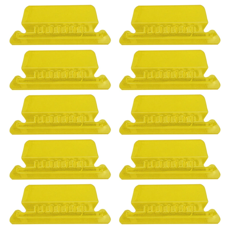 ClearTab 10-Pack Coloured Hanging Folder Tabs with Inserts – 2 Inch Plastic