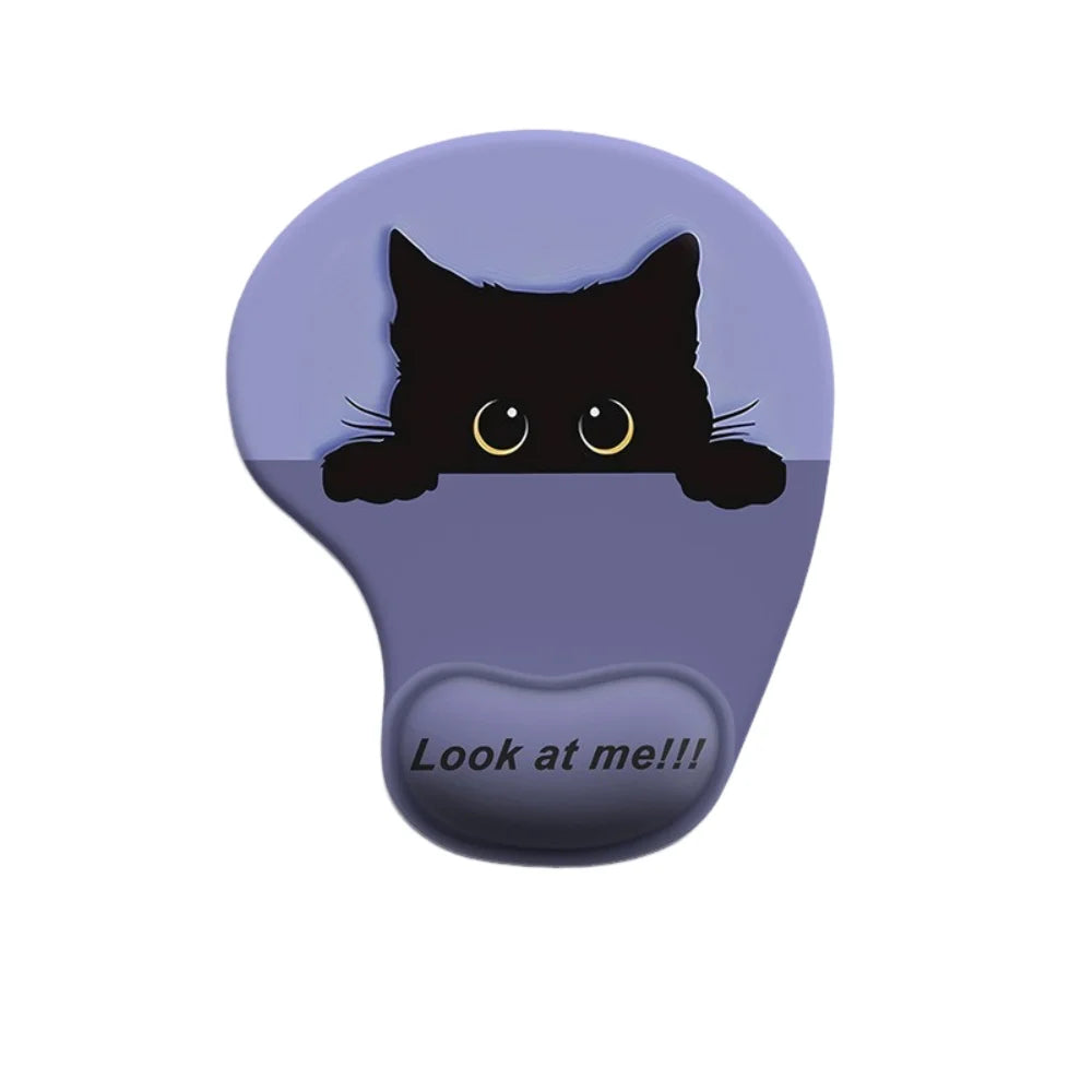 Non-Slip Cartoon Animal Mouse Pad Soft Ergonomic Comfortable Wrist Rest Smooth Surface Silicone Desktop Wrist Support